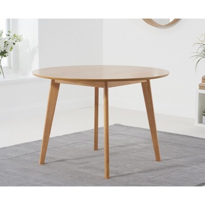 Oak&More Sacha Oak 110cm Round Dining Table