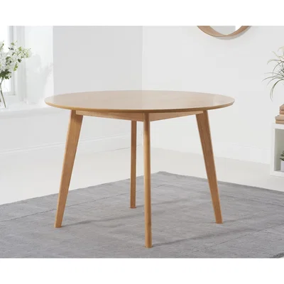 Oak&More Sacha Oak 110cm Round Dining Table