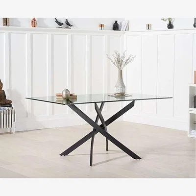 Oak&More Ex-display Mara 160cm Glass Dining Table