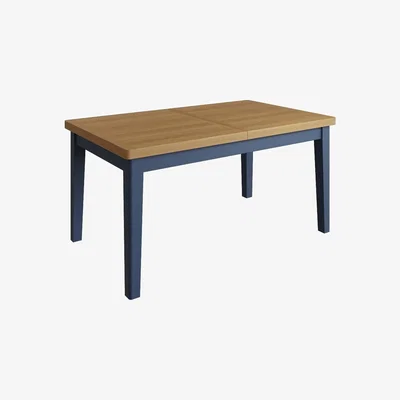 Oak&More Cole 160cm Oak and Blue Extending Dining Table