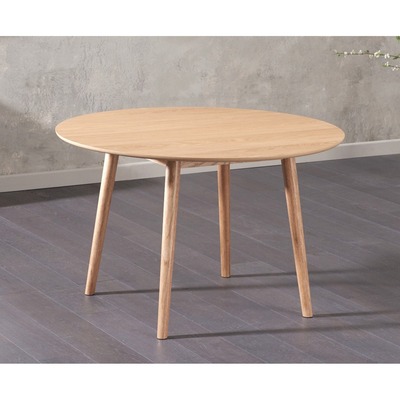 Oak&More Nordic 120cm Round Oak Dining Table
