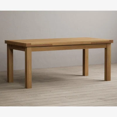 Oak&More Hampshire 180cm Solid Oak Extending Dining Table
