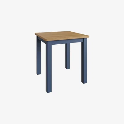 Oak&More Cole Oak and Blue Square Dining Table