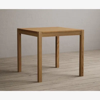 Oak&More York 80cm Solid Oak Dining Table
