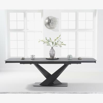 Oak&More Ex-display Jacob 180cm Extending Grey Stone Dining Table