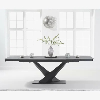 Oak&More Ex-display Jacob 180cm Extending Grey Stone Dining Table