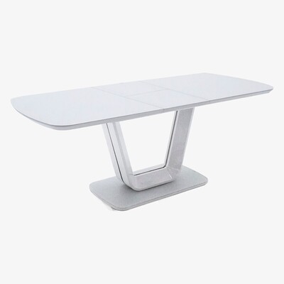Oak&More Lazzaro 160cm White Extending Dining Table