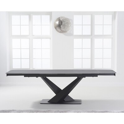 Oak&More Jacob 180cm Extending Grey Stone Dining Table