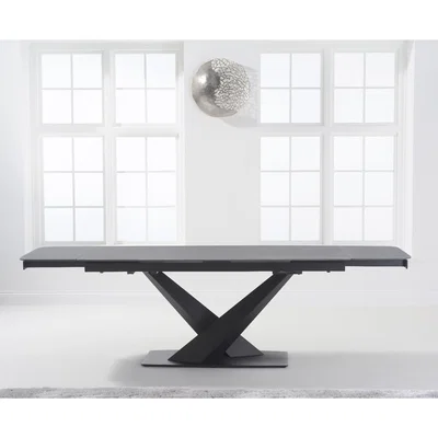Oak&More Jacob 180cm Extending Grey Stone Dining Table