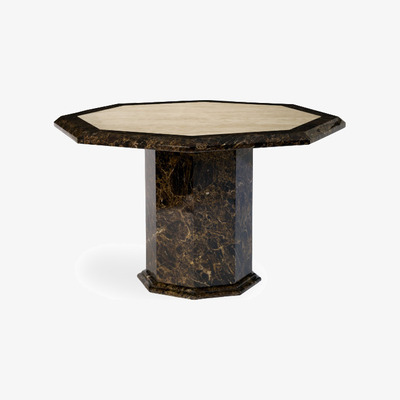 Oak&More Tenore 120cm Octagonal Marble Dining Table