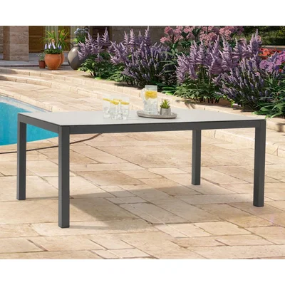 Oak&More Gardenia 180cm Light Grey Garden Table