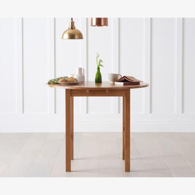 Oak&More Oxford 90cm Solid Oak Extending Dining Table