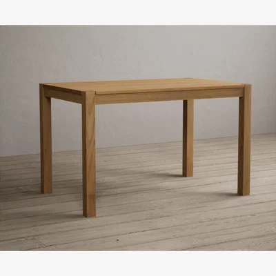 Oak&More York 120cm Solid Oak Dining Table