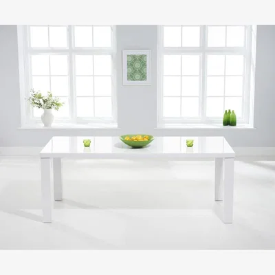 Oak&More Seattle 200cm White High Gloss Dining Table