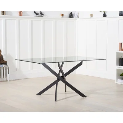 Oak&More Mara 160cm Glass Dining Table