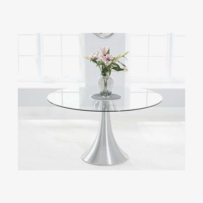 Oak&More Ex-display Paloma 135cm Round Glass Dining Table