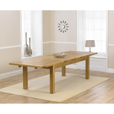 Oak&More Normandy 220cm Oak Extending Dining Table