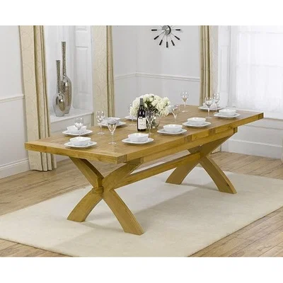 Oak&More Cheshire 200cm Oak Extending Dining Table