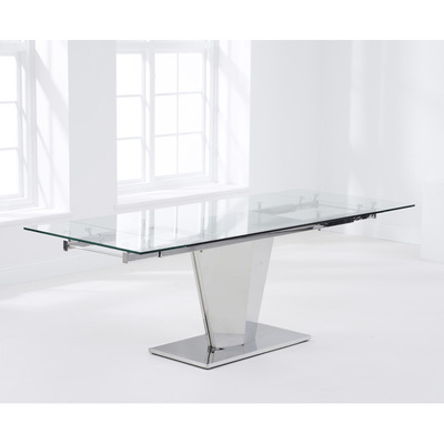 Oak&More Liberty 160cm Extending Glass Dining Table