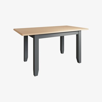 Oak&More Arlia Oak and Grey 160cm Extending Dining Table