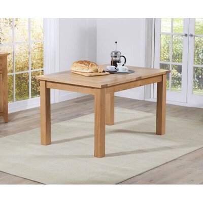 Oak&More Cheadle 120cm Oak Extending Dining Table