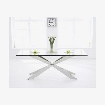 Oak&More Ex-display Juniper 200cm Glass Dining Table