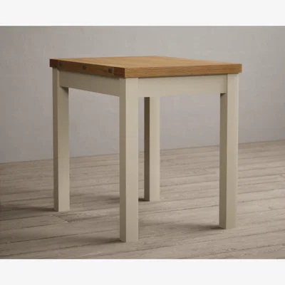Oak&More Hadleigh Oak and Cream Painted Extending Dining Table
