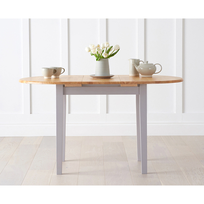 Oak&More Amalfi Oak and Grey Extending Dining Table