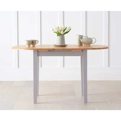 Oak&More Amalfi Oak and Grey Extending Dining Table
