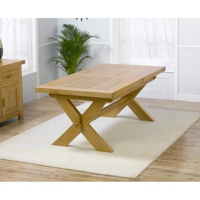 Oak&More Bordeaux 200cm Oak Extending Dining Table