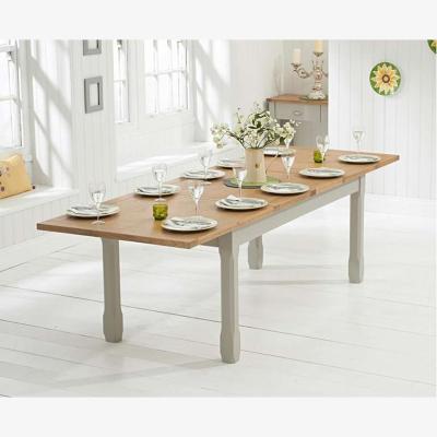 Oak&More Ex-display Somerset 180cm Oak and Grey Extending Dining Table