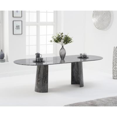 Oak&More Sutton 260cm Grey Marble Dining Table