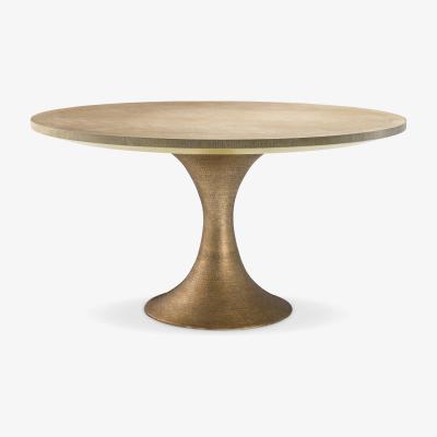 Olivia's Eichholtz Dining Table Melchior Round Washed Oak Veneer