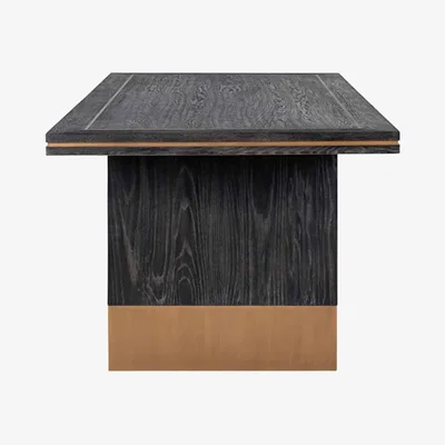 Olivia's Richmond Hunter Brushed Gold 6 - 8 & 8 -10 Seater Dining Table / Large