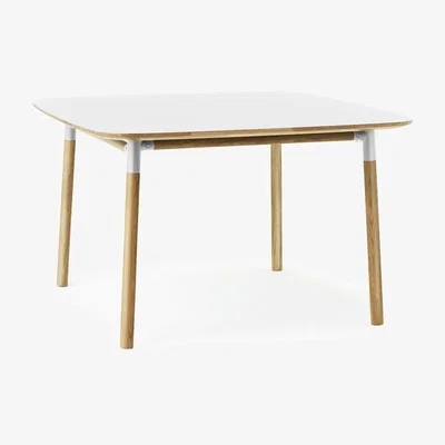 Olivia's Normann Copenhagen Form Dining Table 120 x 120 cm / White / Oak
