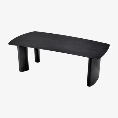 Olivia's Eichholtz Bergman Dining Table in Charcoal Grey Oak Veneer