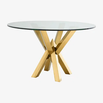 Olivia's Eichholtz Triumph Dining Table in Gold Finish