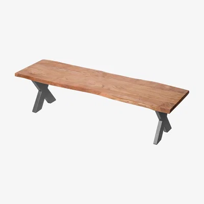 Olivia's Hill Interiors Live Edge Collection Bench