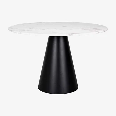 Olivia's Richmond Degas White And Black 4 Seater Dining Table