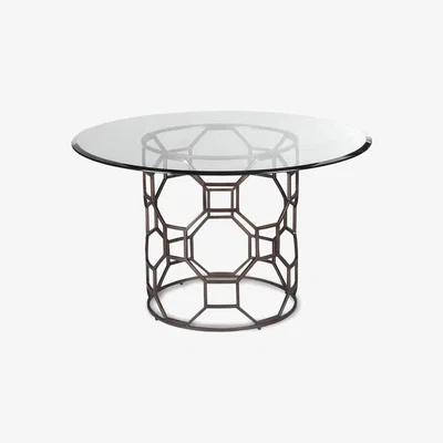 Olivia's Liang & Eimil Central Dining Table Antique Bronze