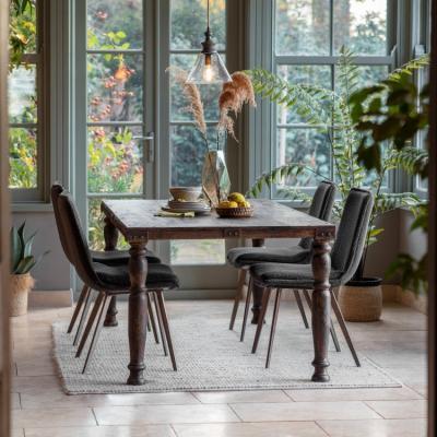 Olivia's Gallery Direct Sagar Brown Rectangular 6 - 8 Seater Dining Table