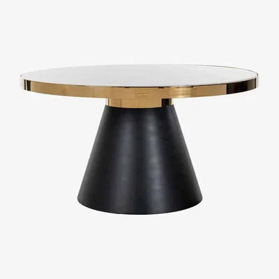 Olivia's Richmond Odin Gold And Black 4 Seater Dining Table