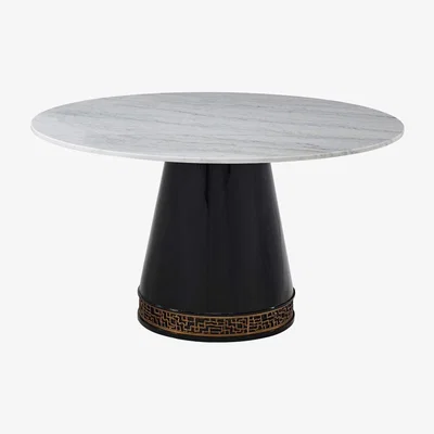 Olivia's TA Studio Bianco Dining Table Bianco Marble