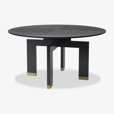 Olivia's Liang & Eimil Ponte Brass Round 4 Seater Dining Table / Small