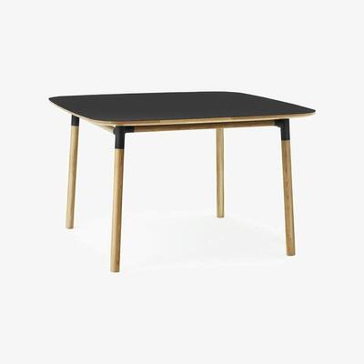 Olivia's Normann Copenhagen Form Dining Table 120 x 120 cm / Black / Oak