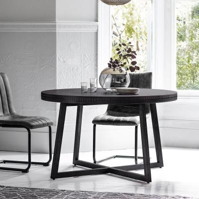 Olivia's Gallery Direct Boho Boutique Brown Round 4 Seater Dining Table