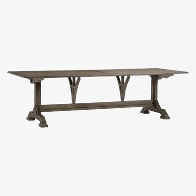 Olivia's Andrew Martin Wine Makers Brown Dining Table