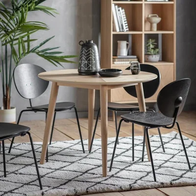 Olivia's Gallery Direct Milano Brown Round Dining Table