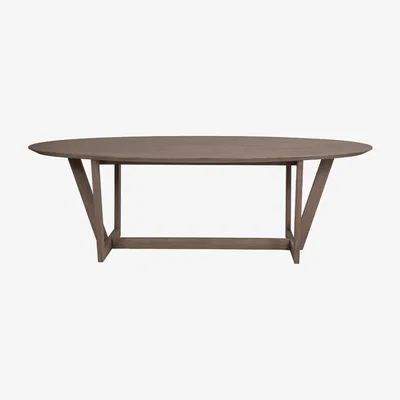 Olivia's Libra Ovate Six Seater Wooden Dining Table