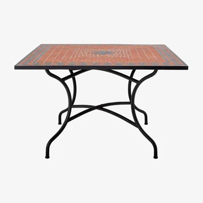 Olivia's Bloomingville Hellen Dining Table in Red Stone